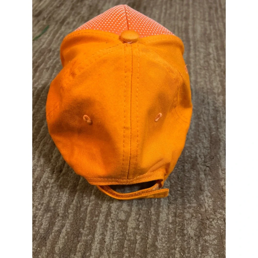Pukka Tiger Point‎ Golf Club Hat Orange White Mesh Back Adjustable